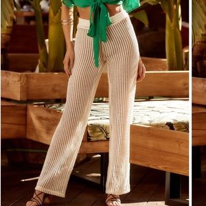 12th Tribe BOHO Crochet Pants - cover up